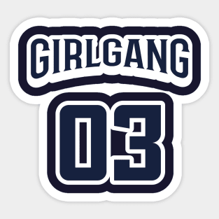 Girl Gang Jersey Sticker